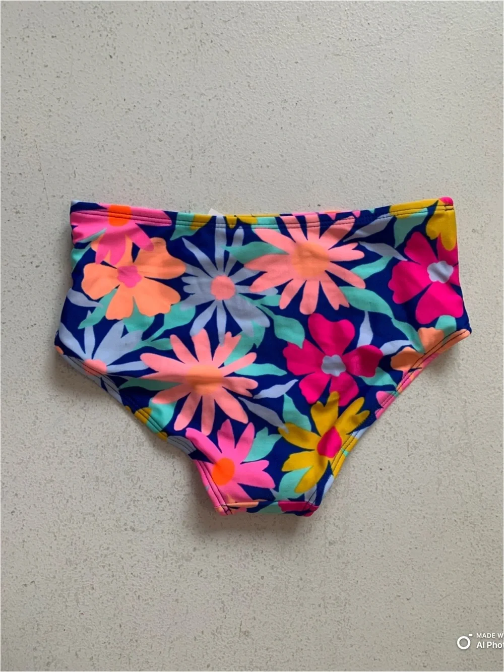 Cat & Jack Girl’s Bikini Set Swimsuit Size Small (6/7) NWT Blue Pink Beach Swim